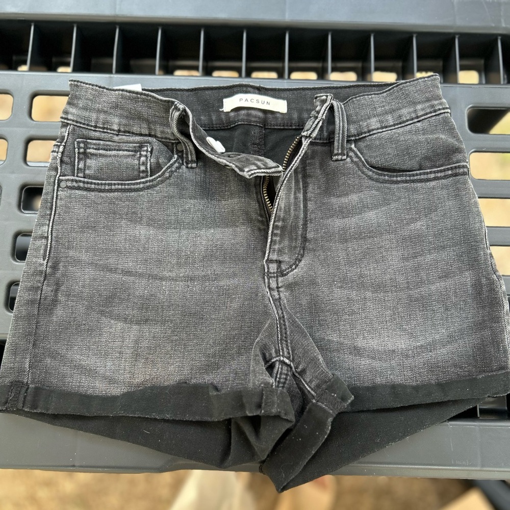 PacSun Women's Charcoal Jean Shorts
